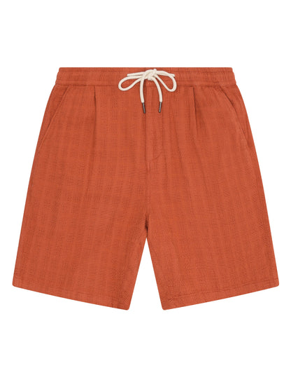 KCA - Fig loose structure shorts Burnt Brick - WERTE FREUNDE