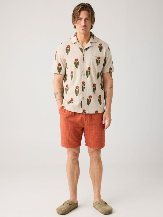 KCA - Fig loose structure shorts Burnt Brick - WERTE FREUNDE