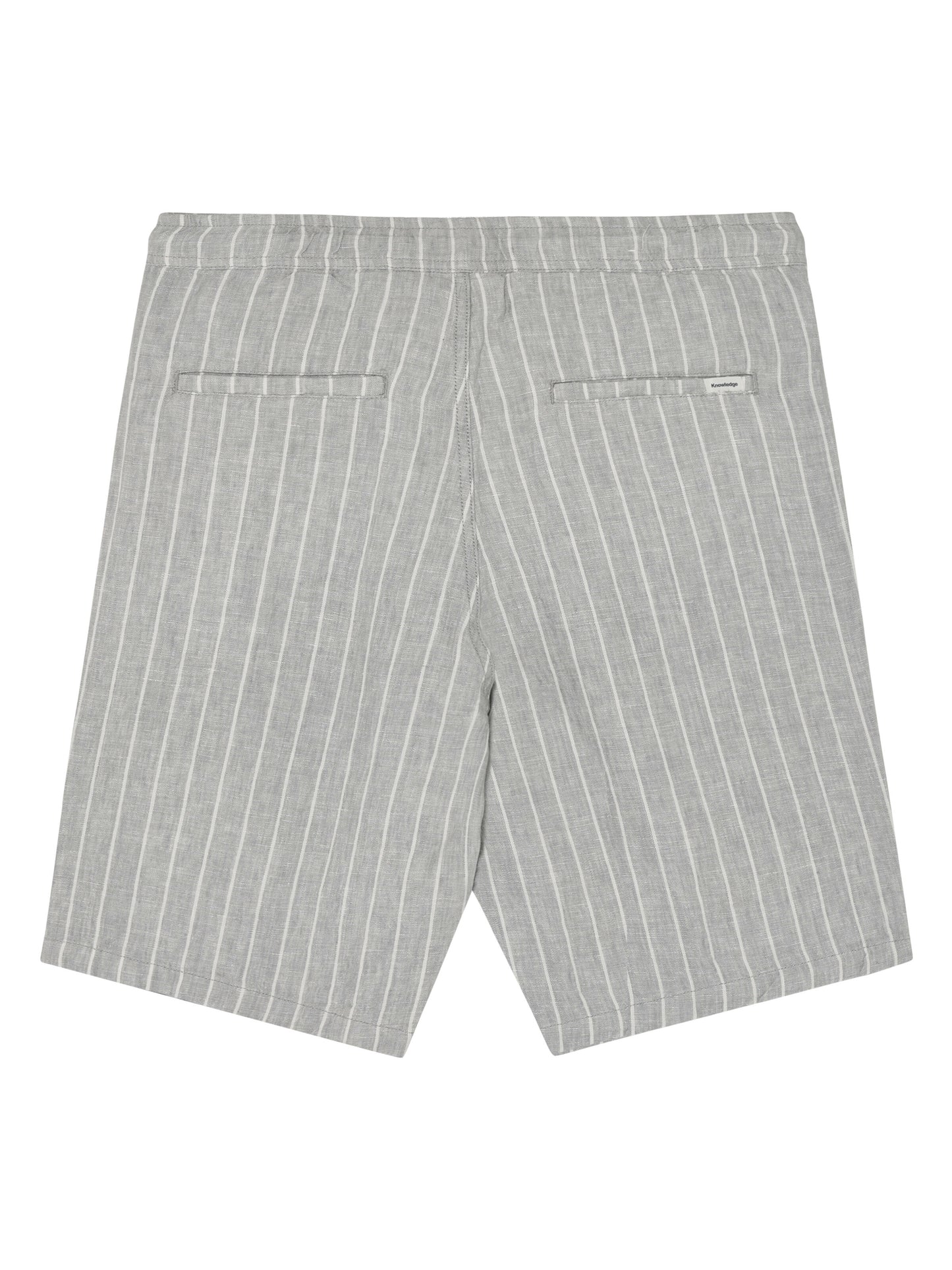 KCA - Fig loose linen shorts Grey stripe - WERTE FREUNDE