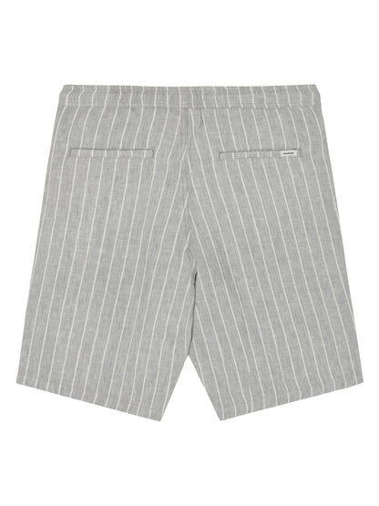 KCA - Fig loose linen shorts Grey stripe - WERTE FREUNDE