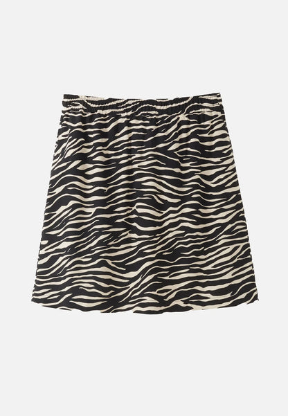 recolution - Skirt ZEDOARY ZEBRA black - WERTE FREUNDE