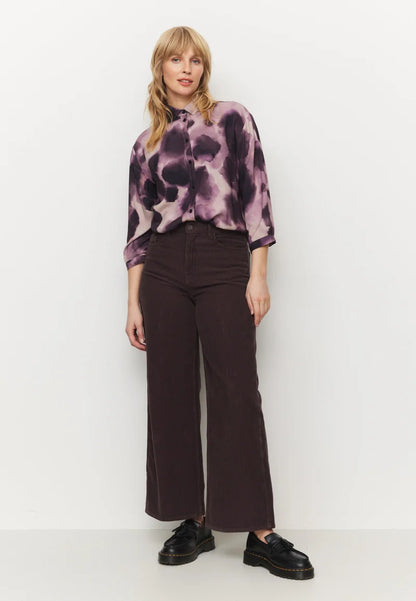 recolution - ERICA CORDUROY Hose dark grape