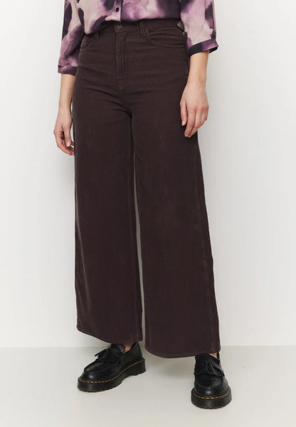 recolution - ERICA CORDUROY Hose dark grape