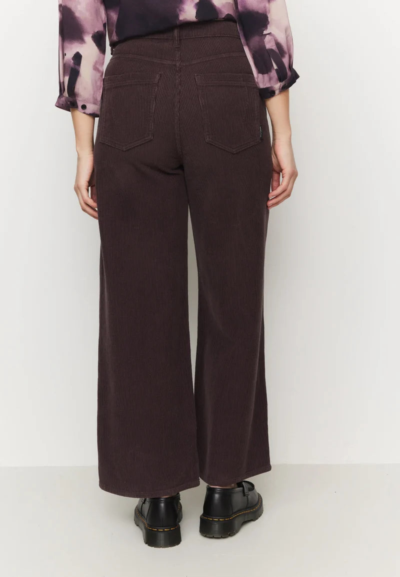 recolution - ERICA CORDUROY Hose dark grape