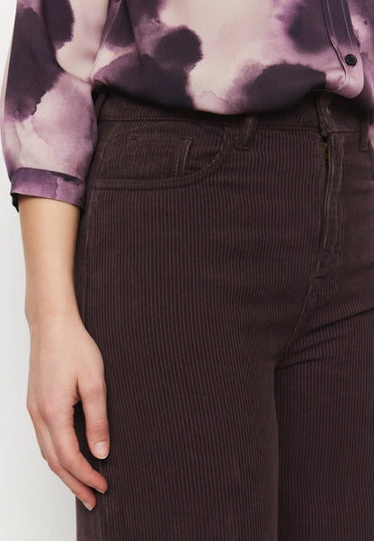 recolution - ERICA CORDUROY Hose dark grape