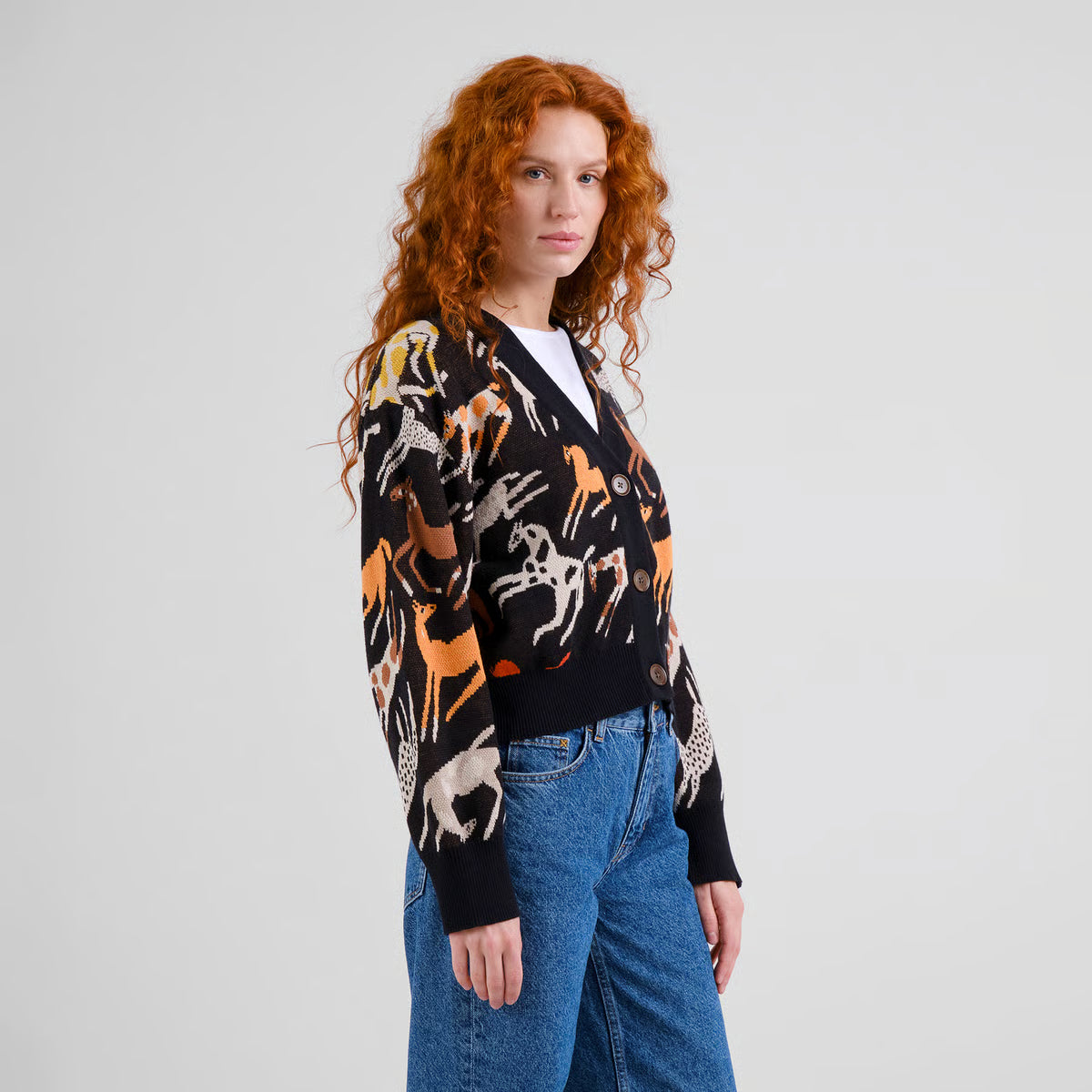 DEDICATED - x Eniko Katalin Eged Cardigan Kanan Mustang Party Black - WERTE FREUNDE