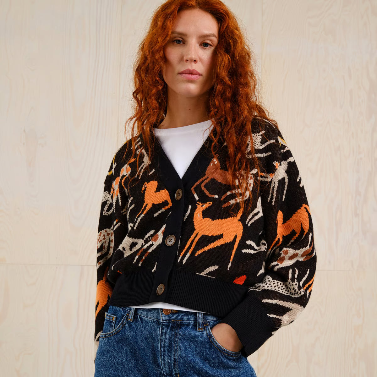 DEDICATED - x Eniko Katalin Eged Cardigan Kanan Mustang Party Black - WERTE FREUNDE