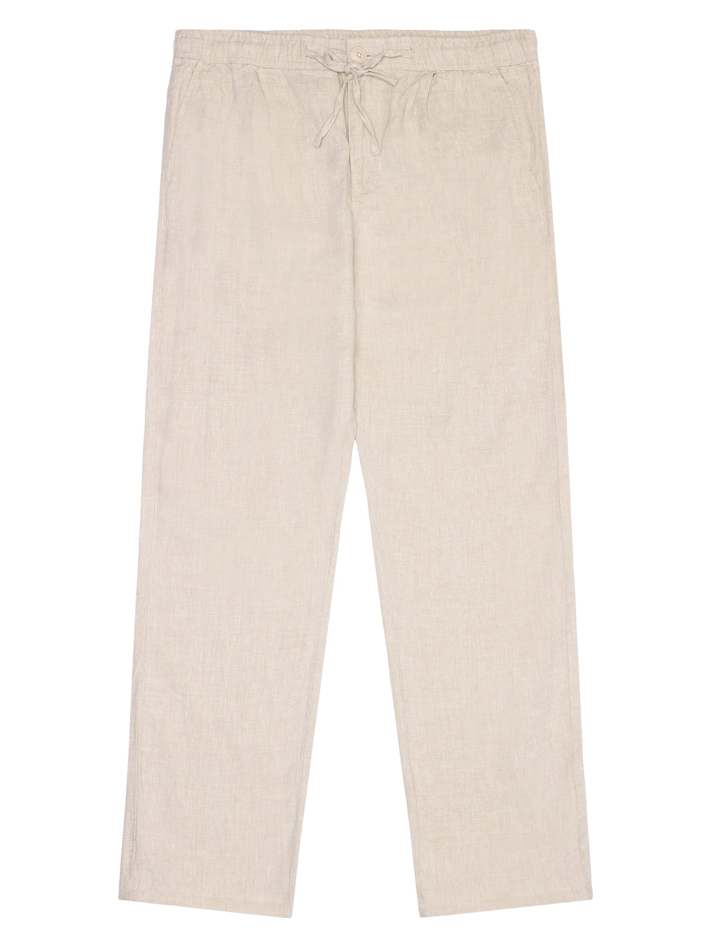KCA - Fig loose linen pants Yarndyed - Light feather gray - WERTE FREUNDE