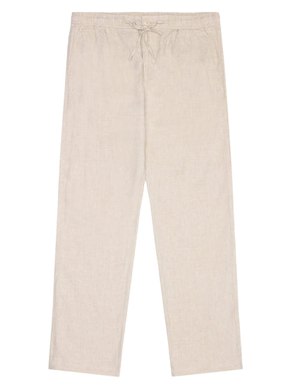 KCA - Fig loose linen pants Yarndyed - Light feather gray - WERTE FREUNDE