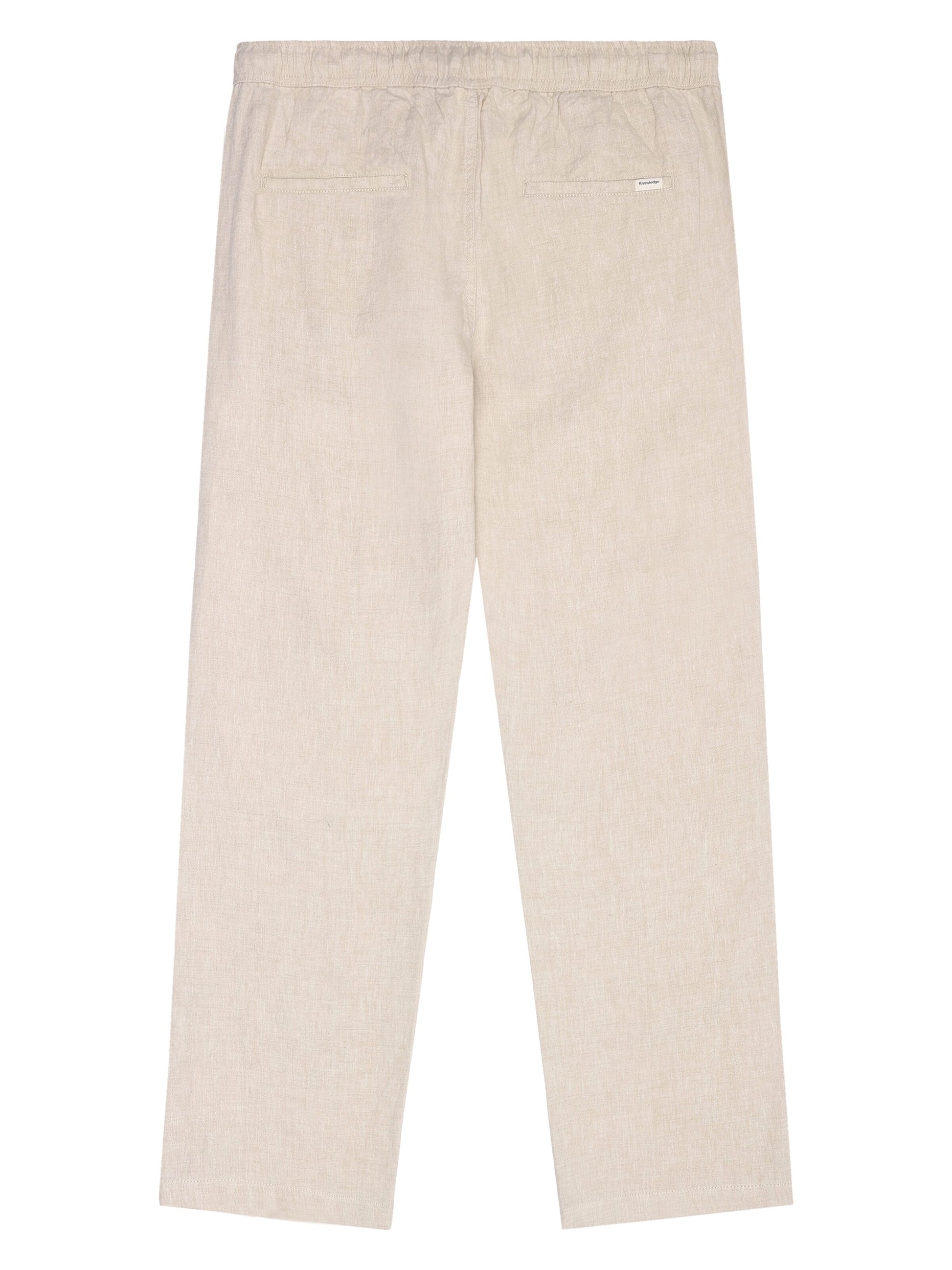 KCA - Fig loose linen pants Yarndyed - Light feather gray - WERTE FREUNDE