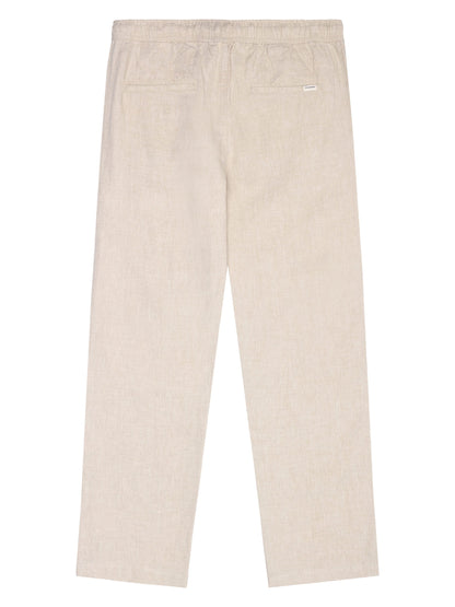 KCA - Fig loose linen pants Yarndyed - Light feather gray - WERTE FREUNDE
