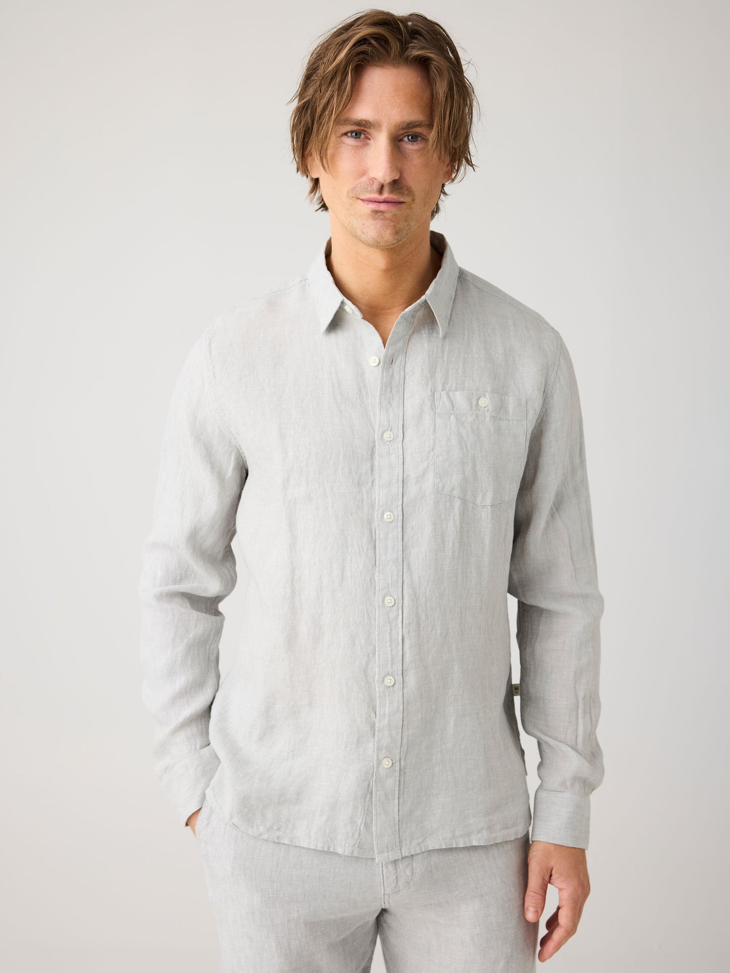 KCA - Linen shirt Ultimate Grey - Yarndyed - WERTE FREUNDE