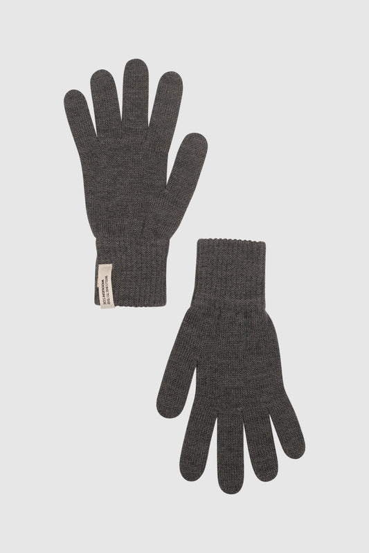 Woolish - Iki merino gloves Grey