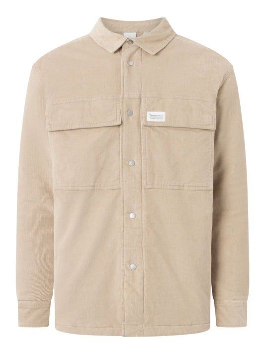 KCA - Corduroy overshirt - OCS/Vegan Light feather gray