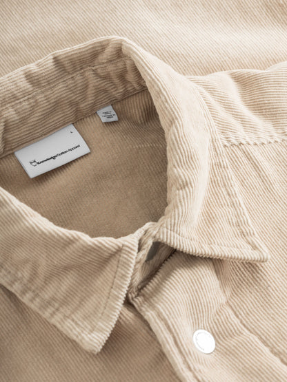 KCA - Corduroy overshirt - OCS/Vegan Light feather gray