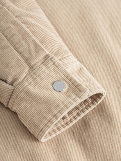 KCA - Corduroy overshirt - OCS/Vegan Light feather gray