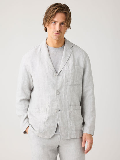 KCA - Linen blazer Ultimate Grey - Yarndyed - WERTE FREUNDE