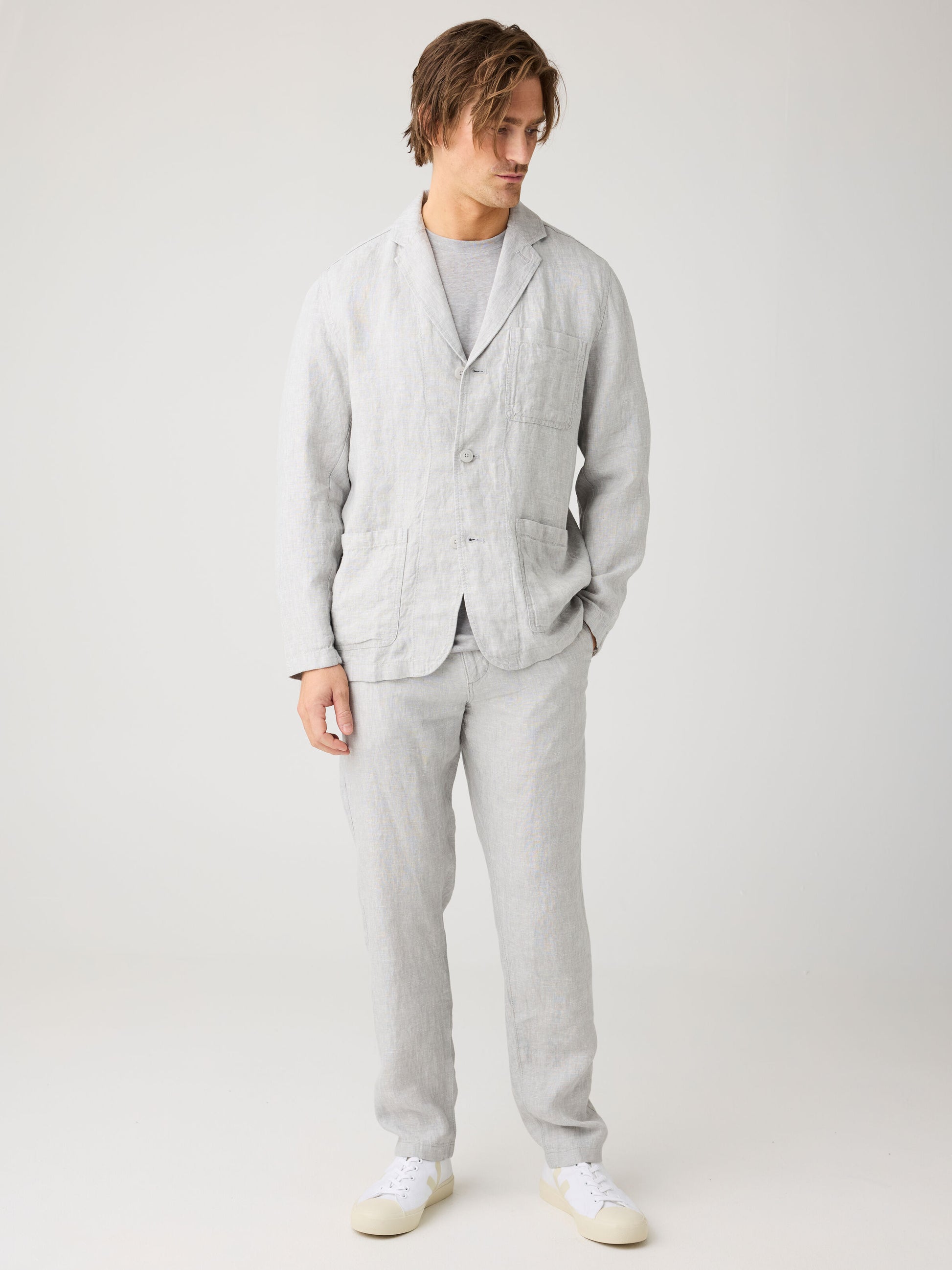 KCA - Linen blazer Ultimate Grey - Yarndyed - WERTE FREUNDE