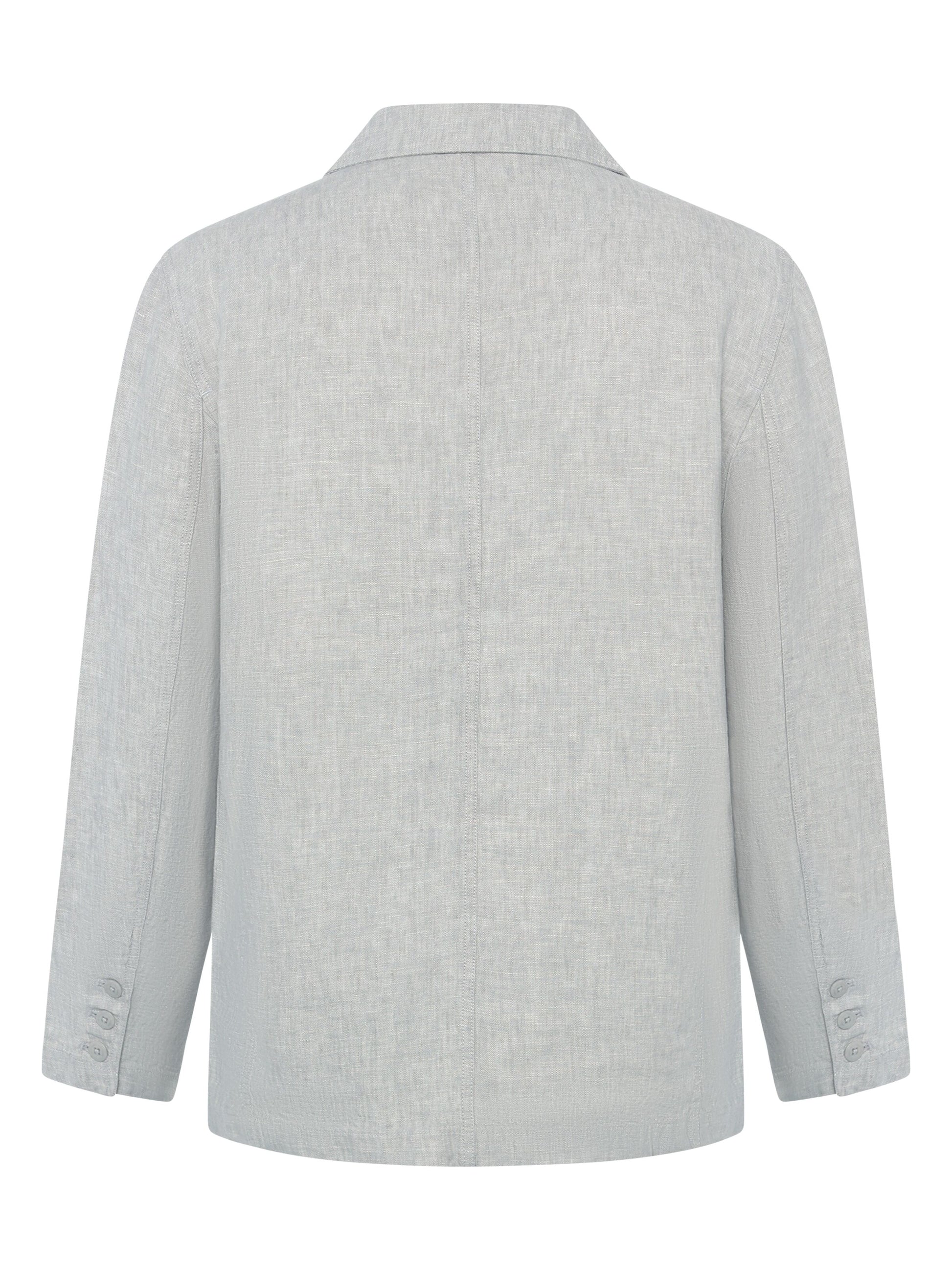 KCA - Linen blazer Ultimate Grey - Yarndyed - WERTE FREUNDE