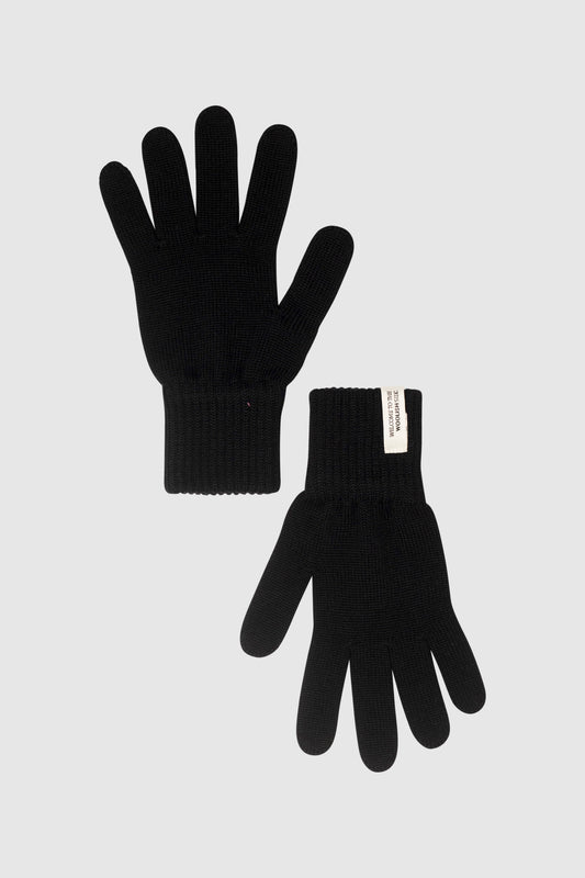 Woolish - Iki merino gloves Black