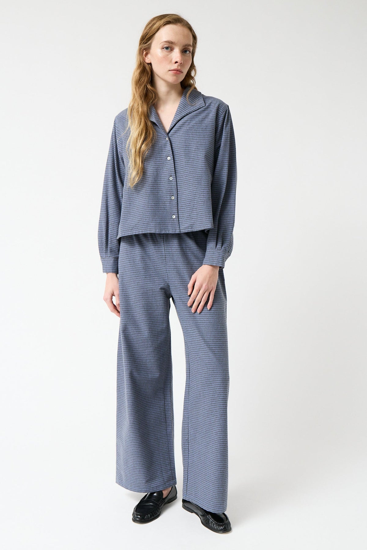 amt. - Hera Pants Grey & Blue Vichy
