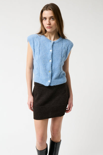 amt. - Praline Vest Light Blue