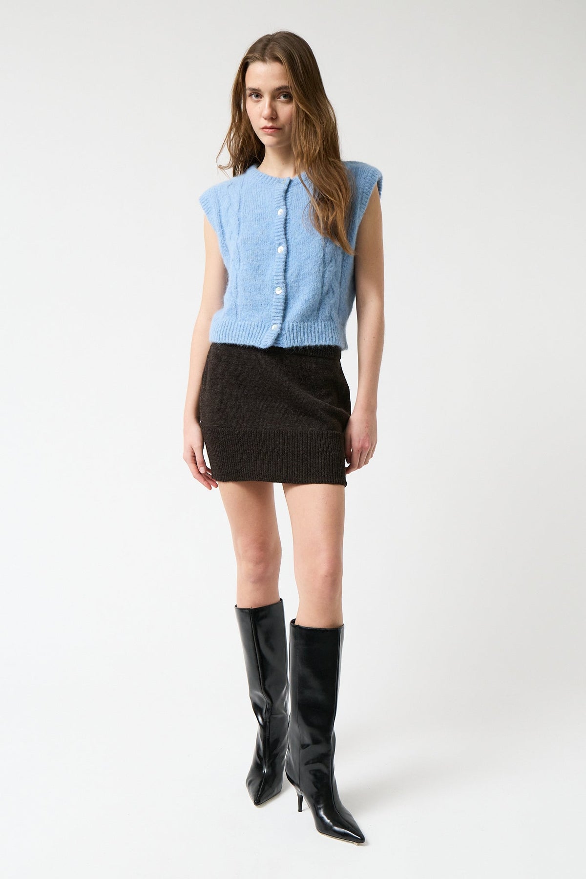 amt. - Praline Vest Light Blue