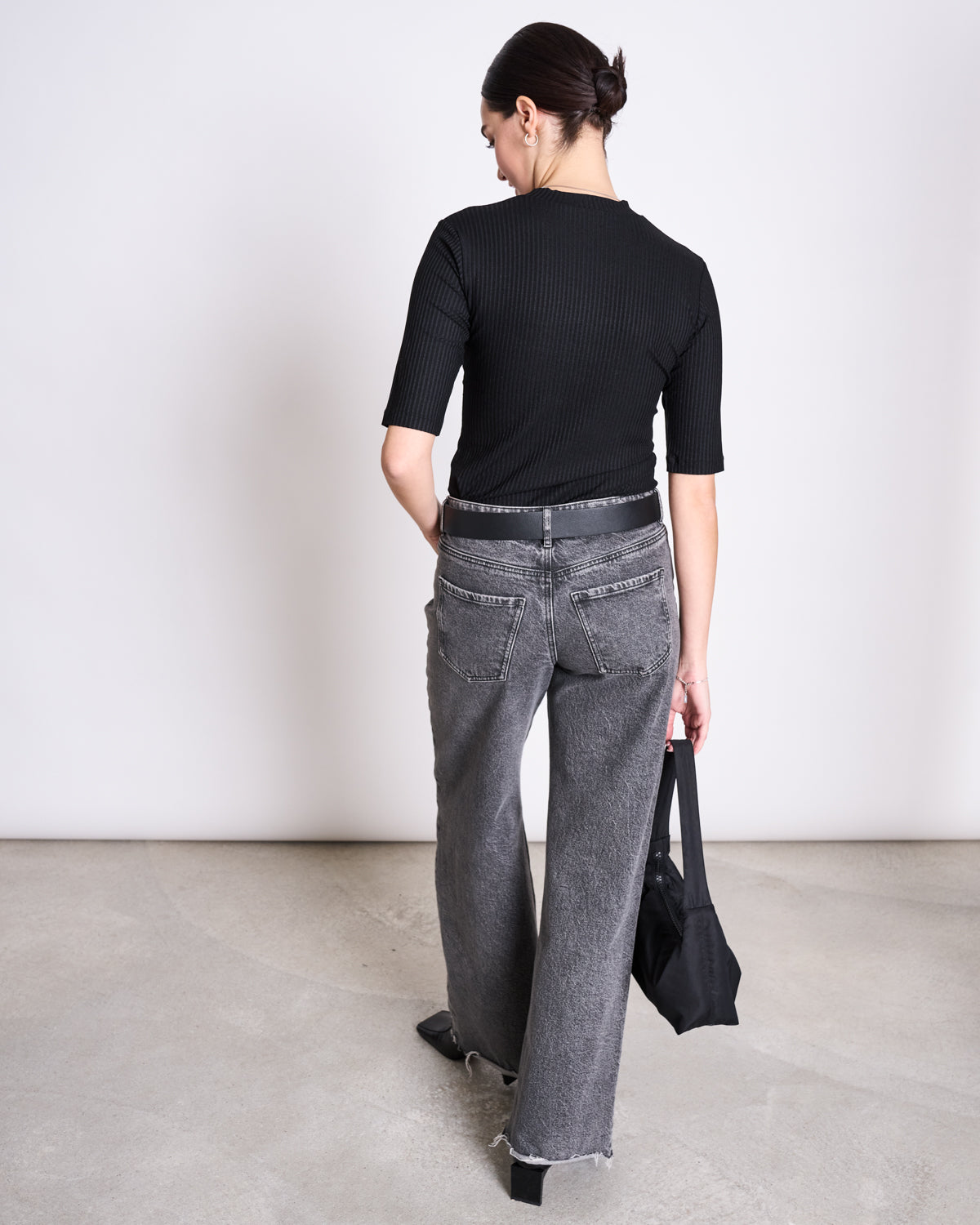 JAN N JUNE - NINA TENCEL™ LYOCELL RIB T-Shirt black