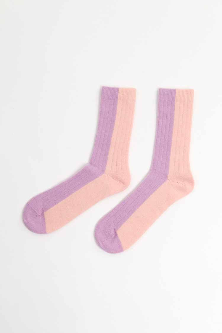 Suite 13 - BICOLOR SOCKS WOOL PEACH
