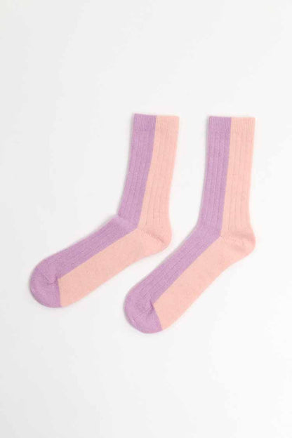Suite 13 - BICOLOR SOCKS WOOL PEACH