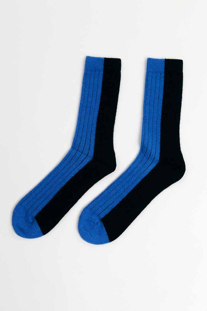 Suite 13 - BICOLOR SOCKS WOOL BLUE