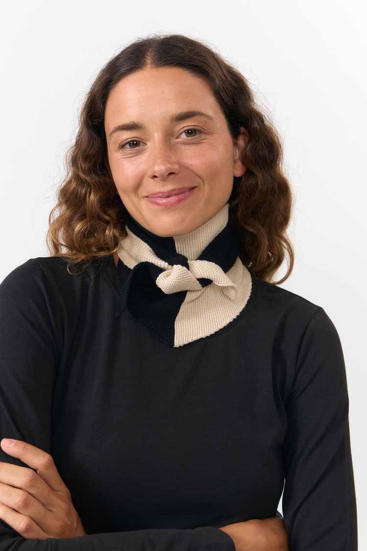 Suite 13 - ALMA SCARF BICOLOR BLACK