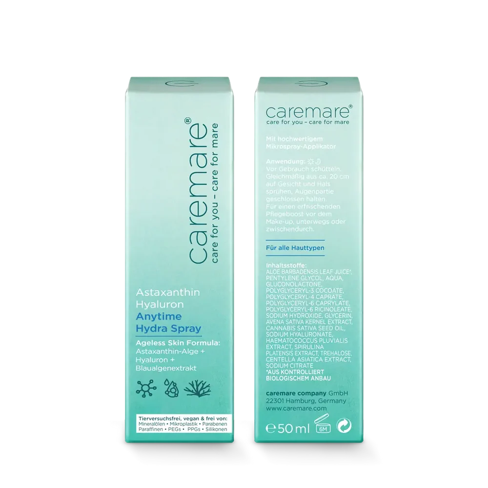 caremare - Anytime Hydra Spray Astaxanthin Hyaluron 50ml