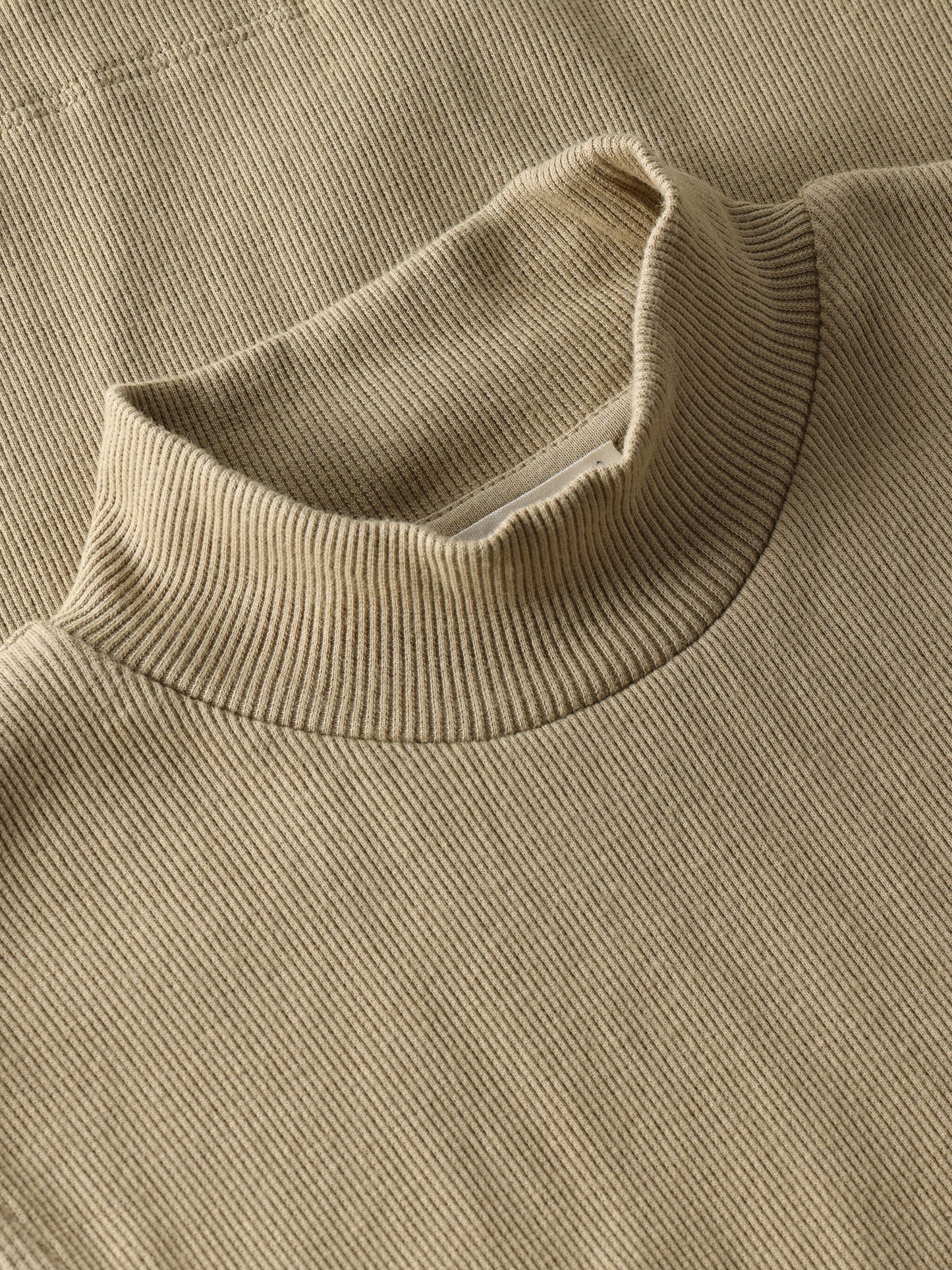 KCA - Rib mock neck top Twill - WERTE FREUNDE