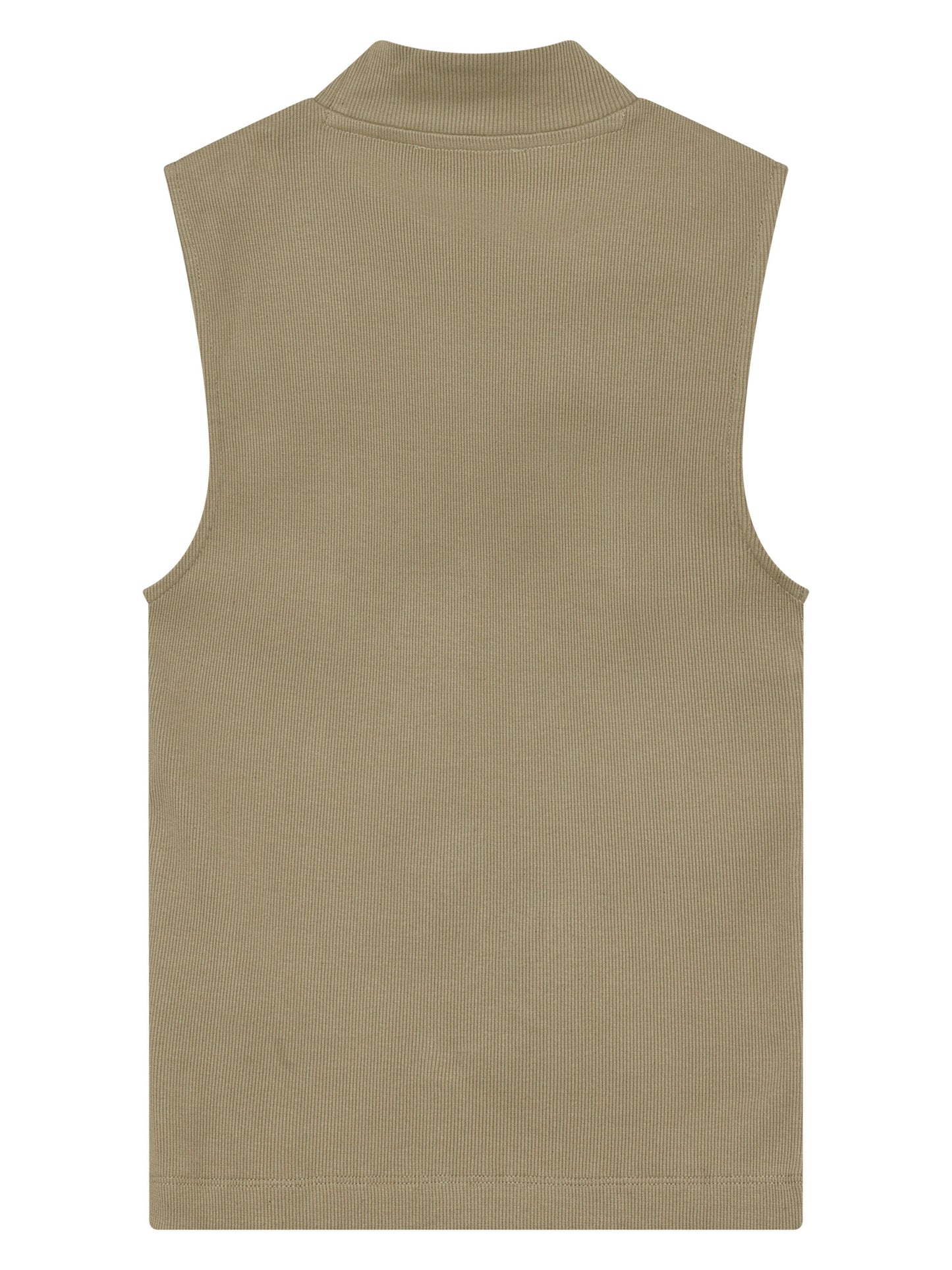 KCA - Rib mock neck top Twill - WERTE FREUNDE