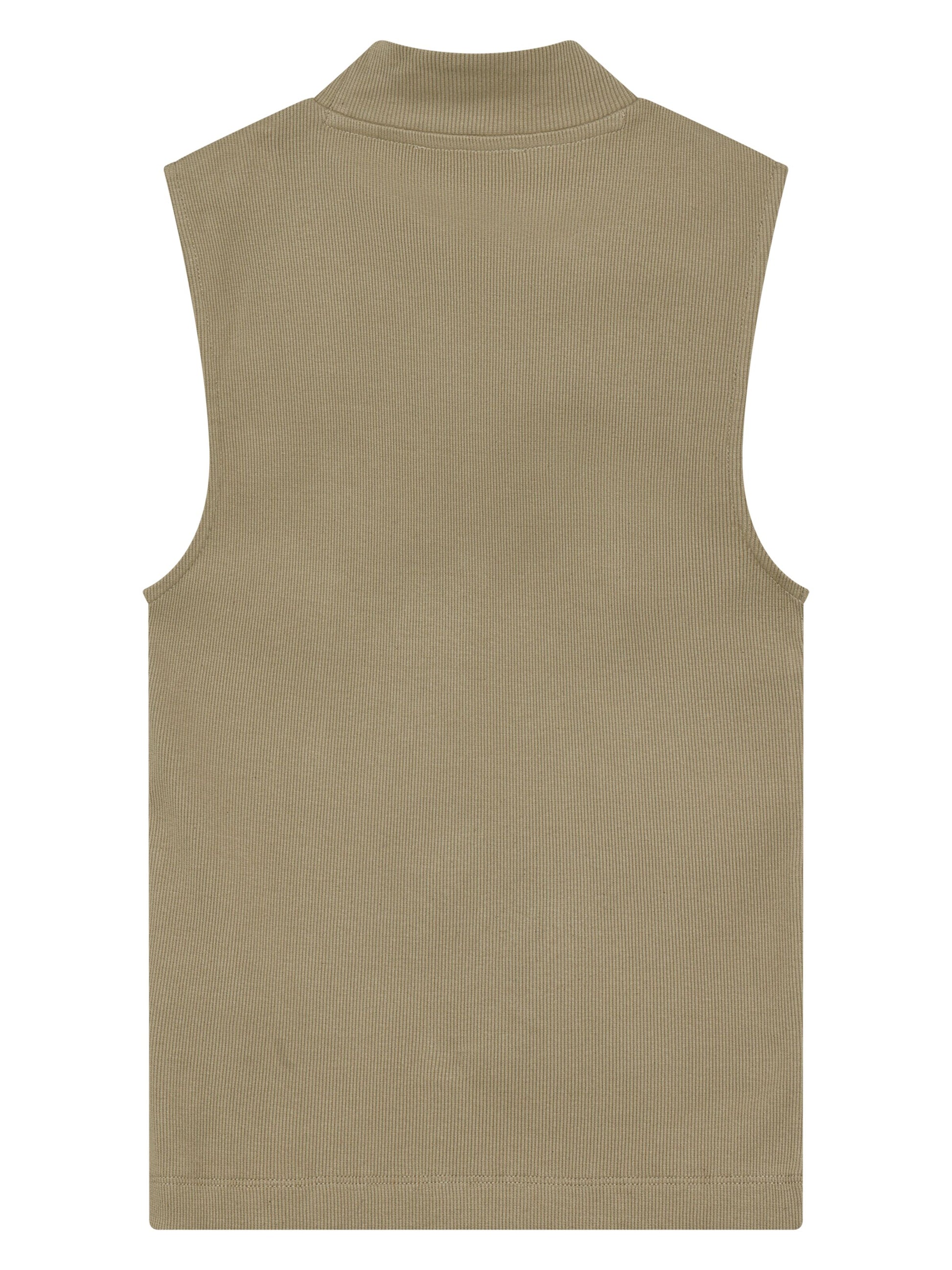 KCA - Rib mock neck top Twill - WERTE FREUNDE