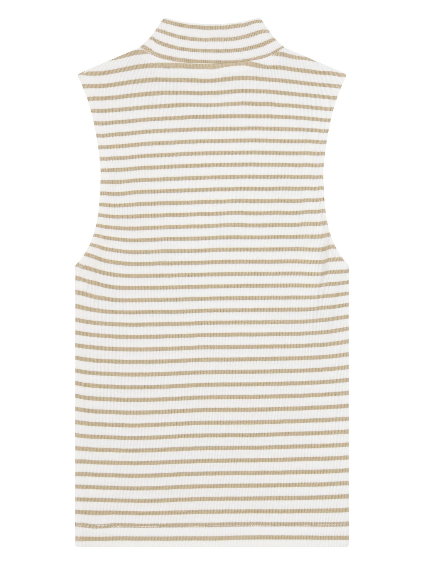 KCA - Rib mock neck top Creme Stripe - WERTE FREUNDE