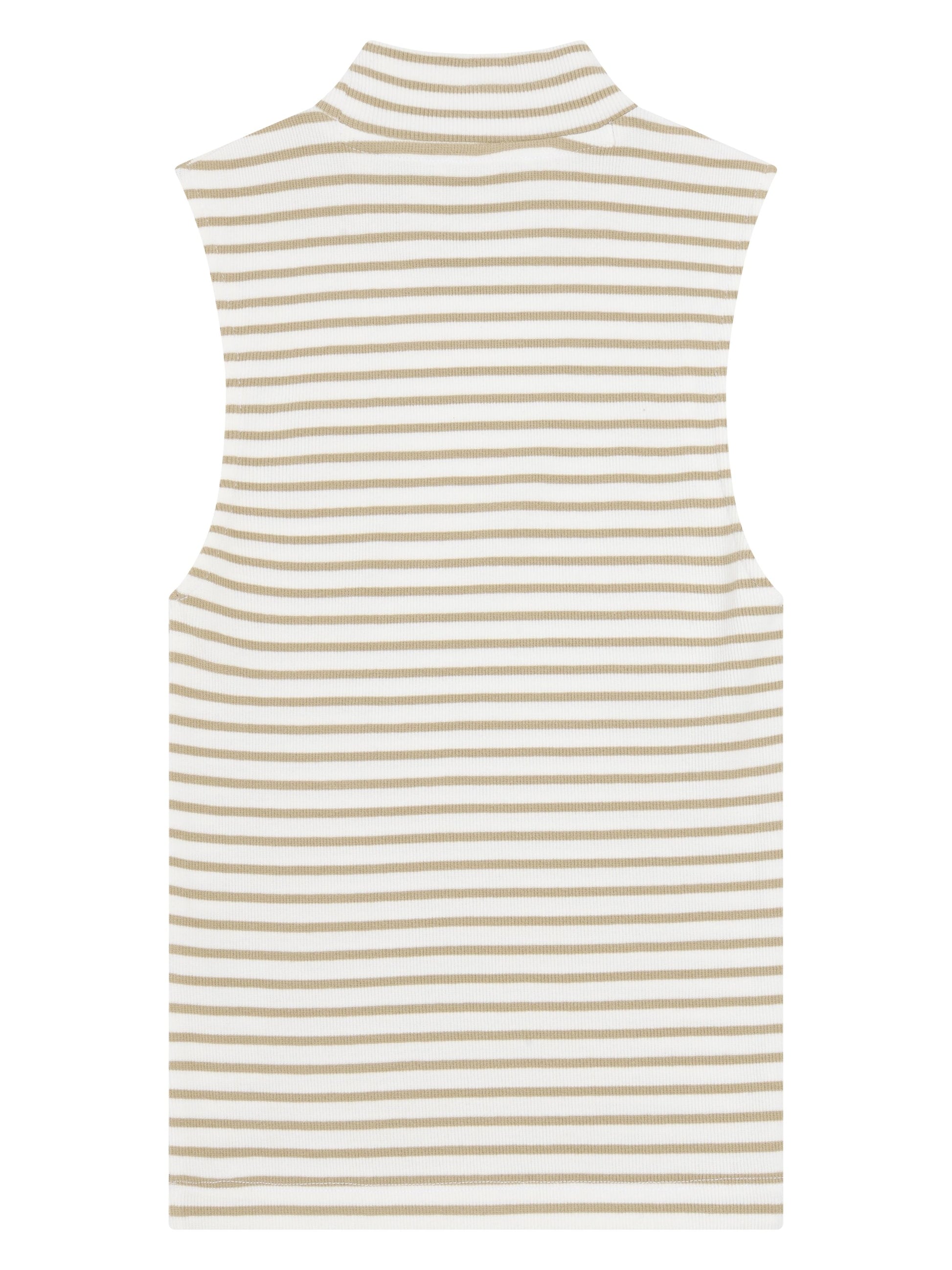 KCA - Rib mock neck top Creme Stripe - WERTE FREUNDE