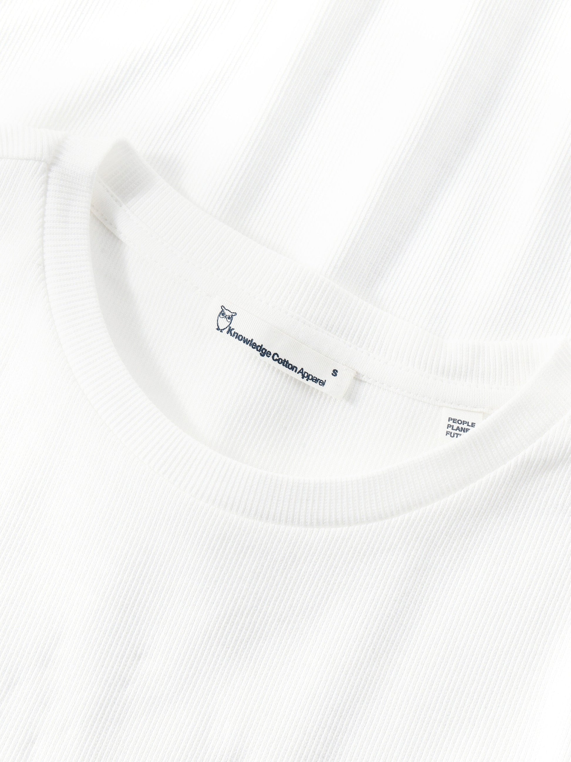 KCA - Rib t-shirt Star White - WERTE FREUNDE