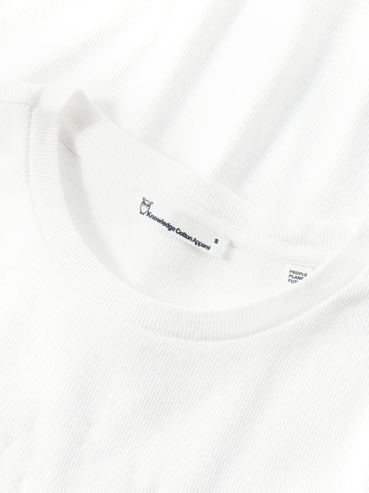KCA - Rib t-shirt Star White - WERTE FREUNDE
