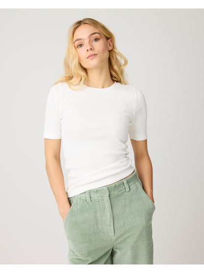 KCA - Rib t-shirt Star White - WERTE FREUNDE