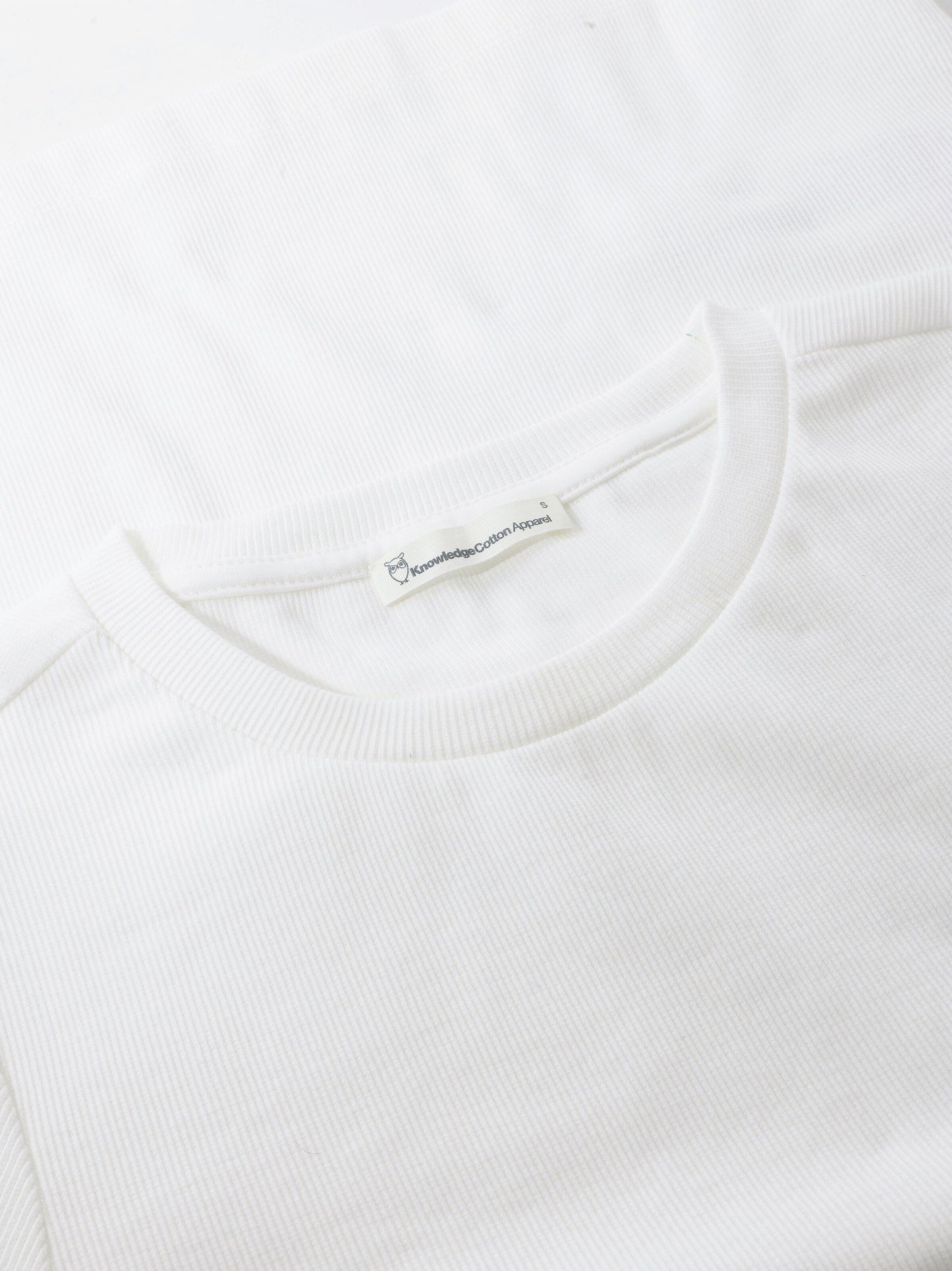 KCA - Rib t-shirt Star White - WERTE FREUNDE
