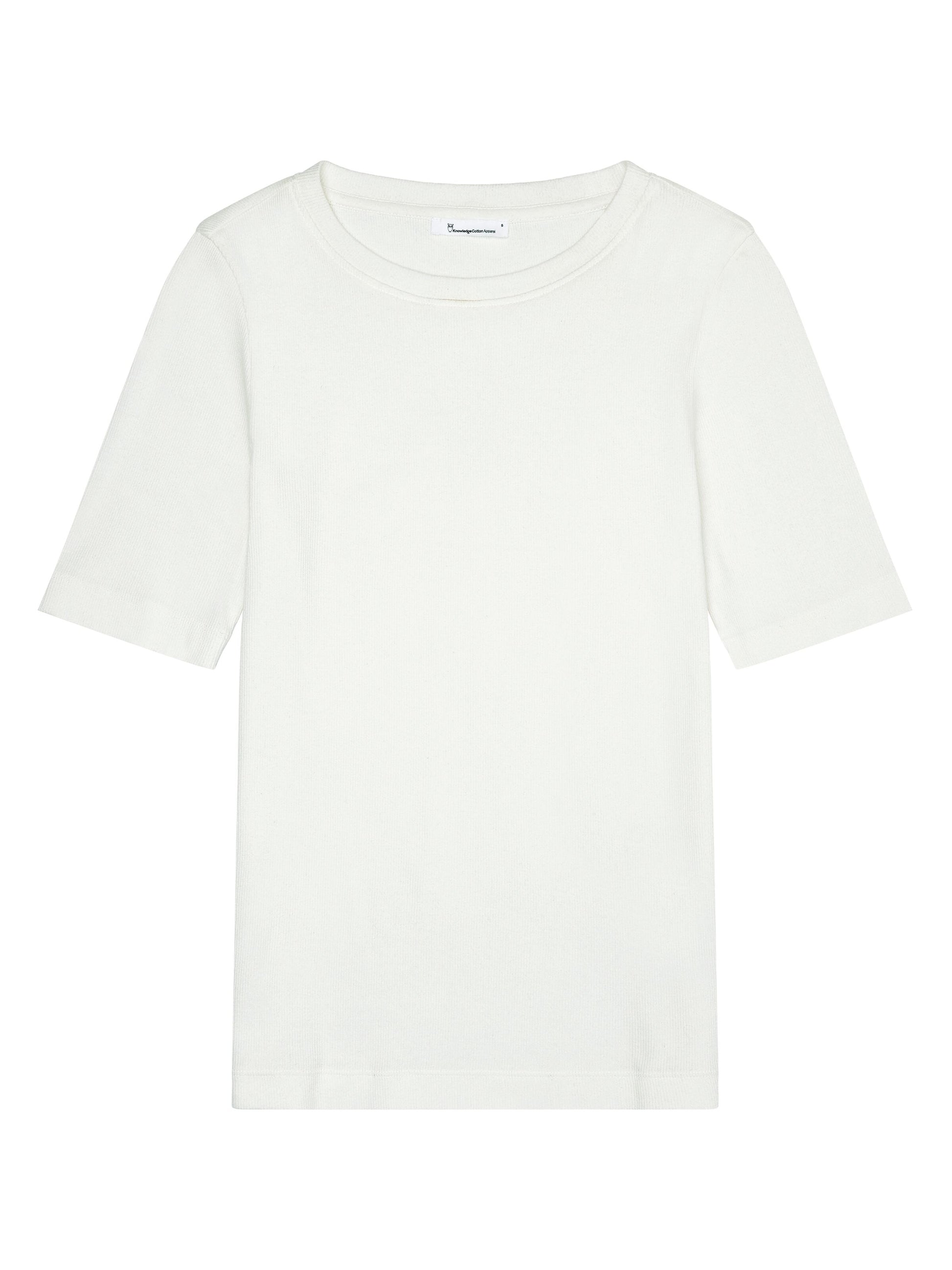 KCA - Rib t-shirt Star White - WERTE FREUNDE