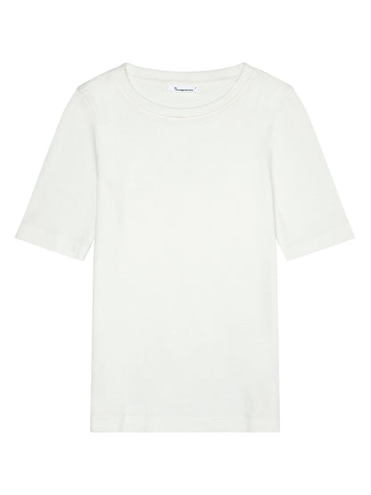 KCA - Rib t-shirt Star White - WERTE FREUNDE