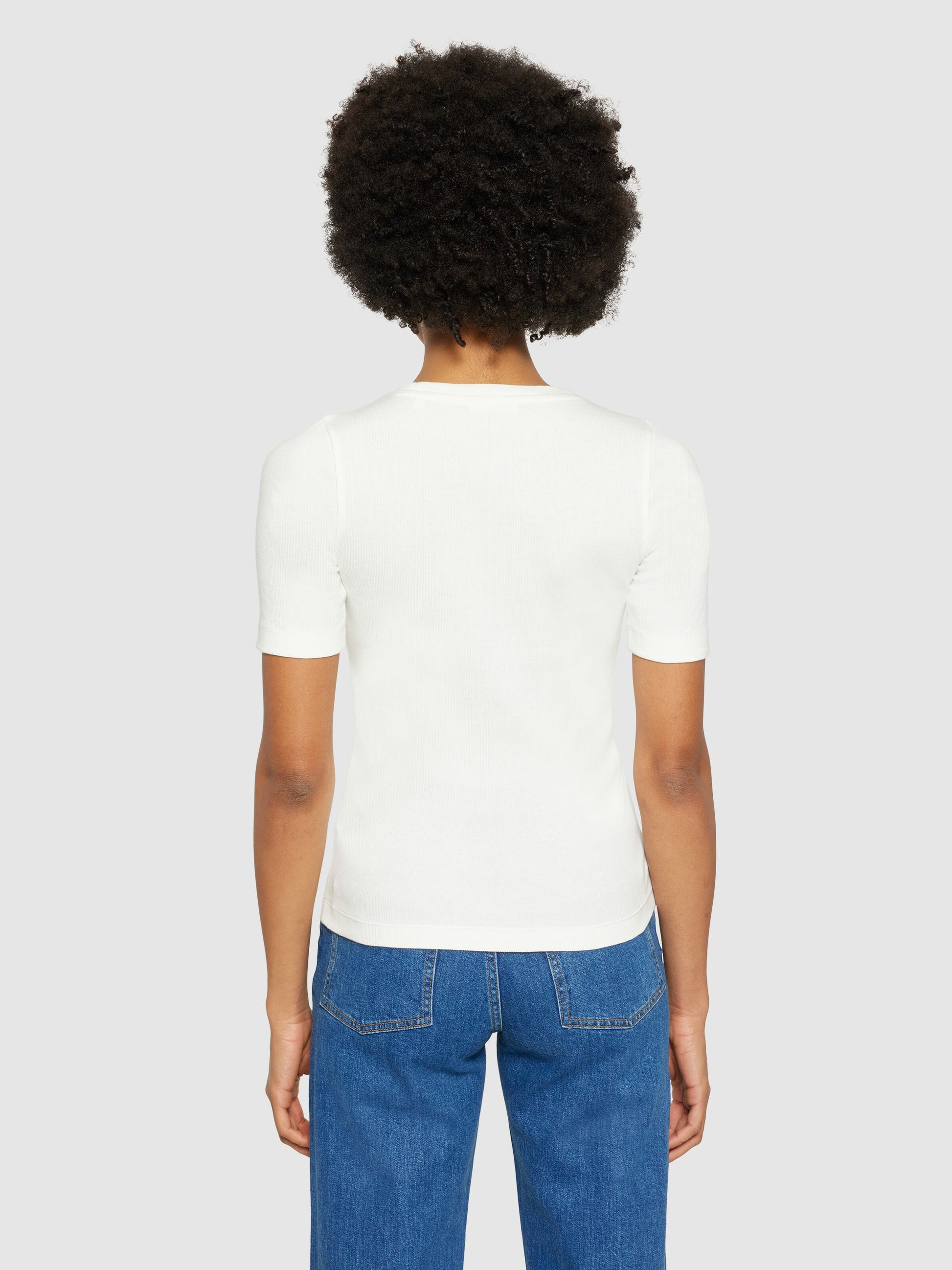 KCA - Rib t-shirt Star White - WERTE FREUNDE