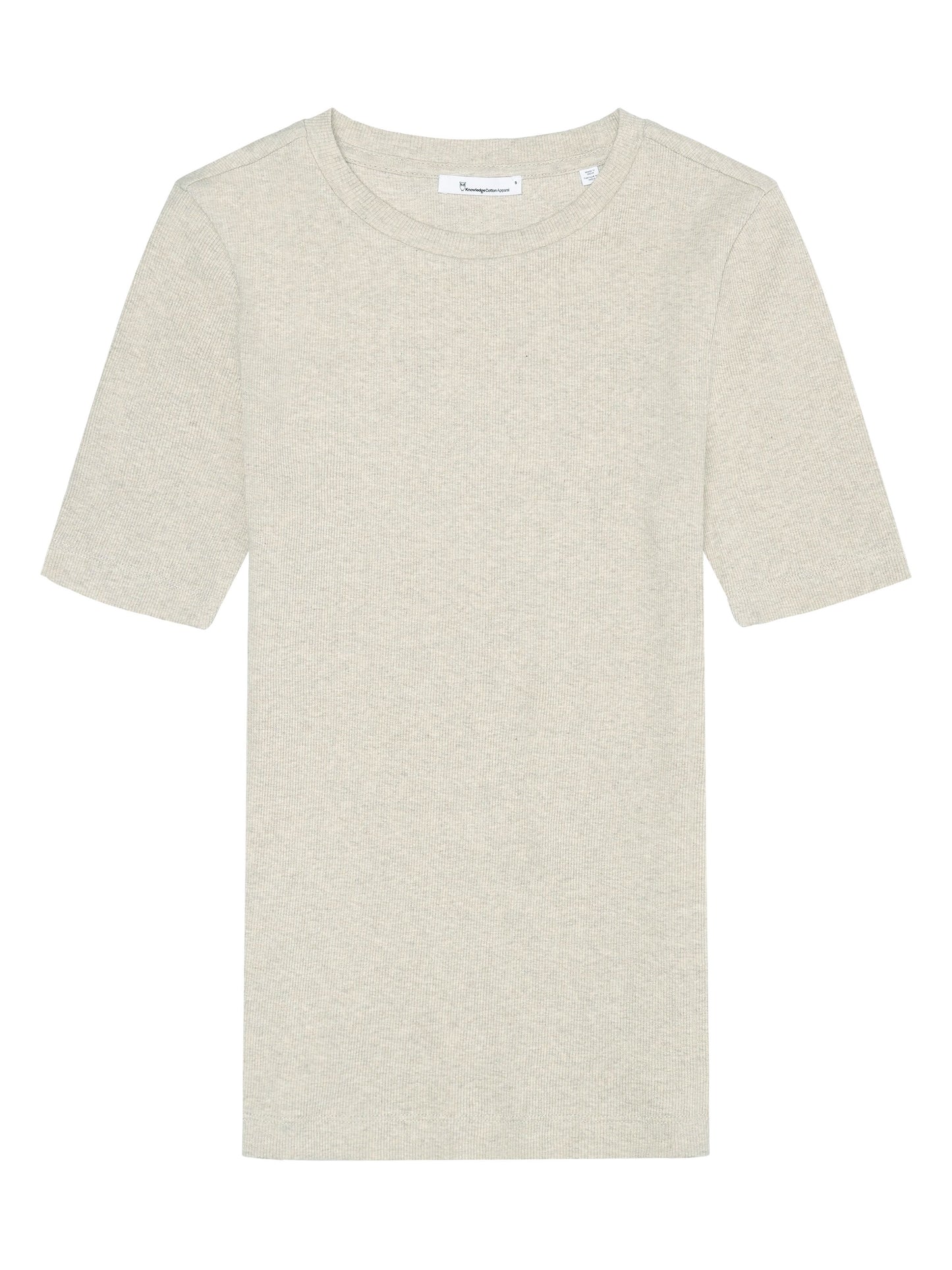 KCA - Rib t-shirt - Regenerative Organic Certified® - Vegan Gray Chateau Melange