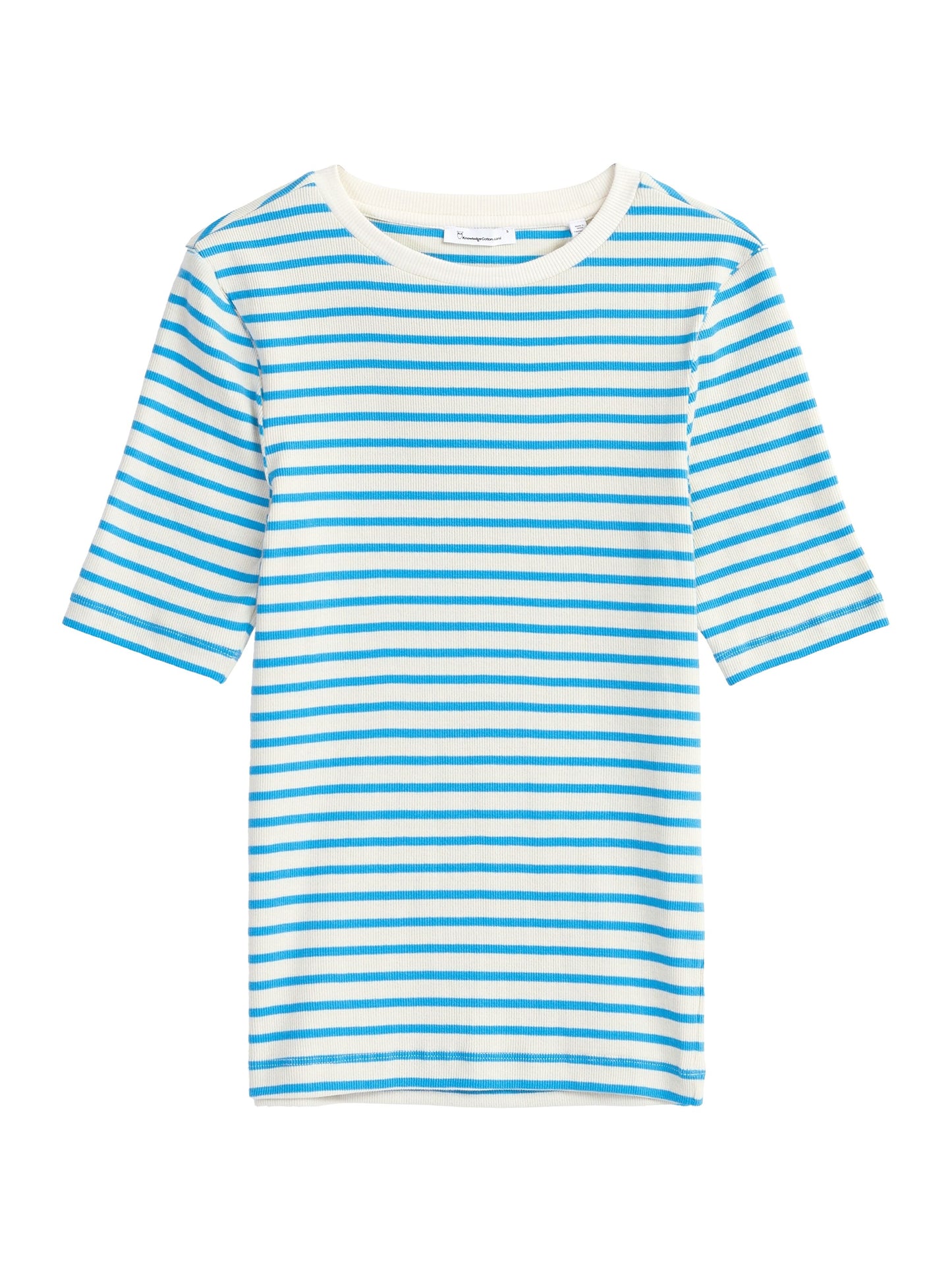 KCA - Striped rib t-shirt Blue stripe