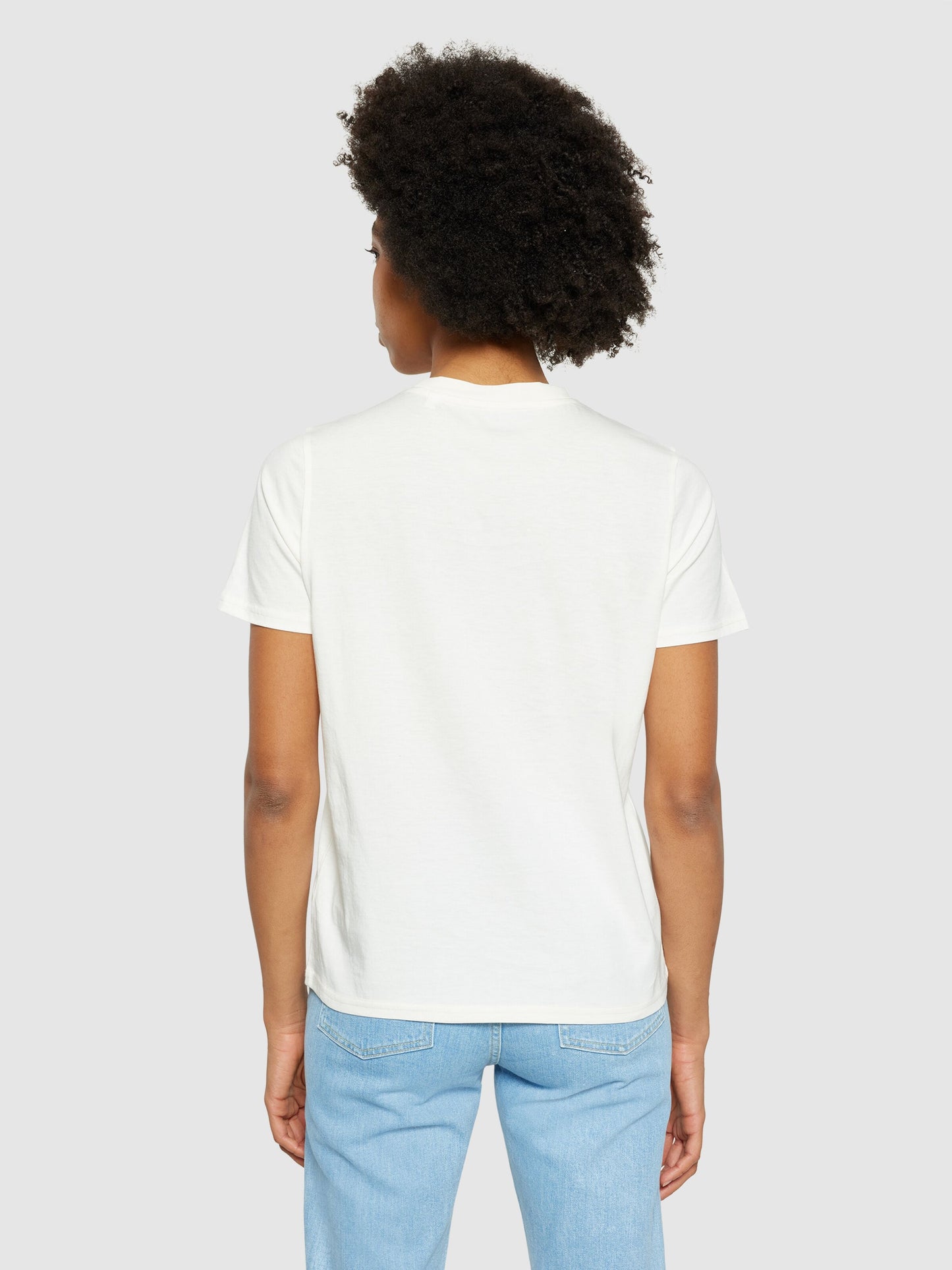 KCA - Basic pima cotton t-shirt - Vegan Egret