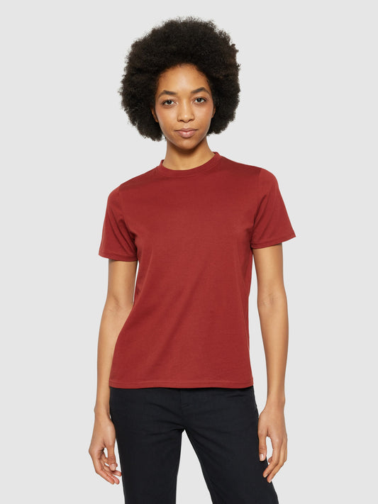 KCA - Basic pima cotton t-shirt - Vegan Fired Brick