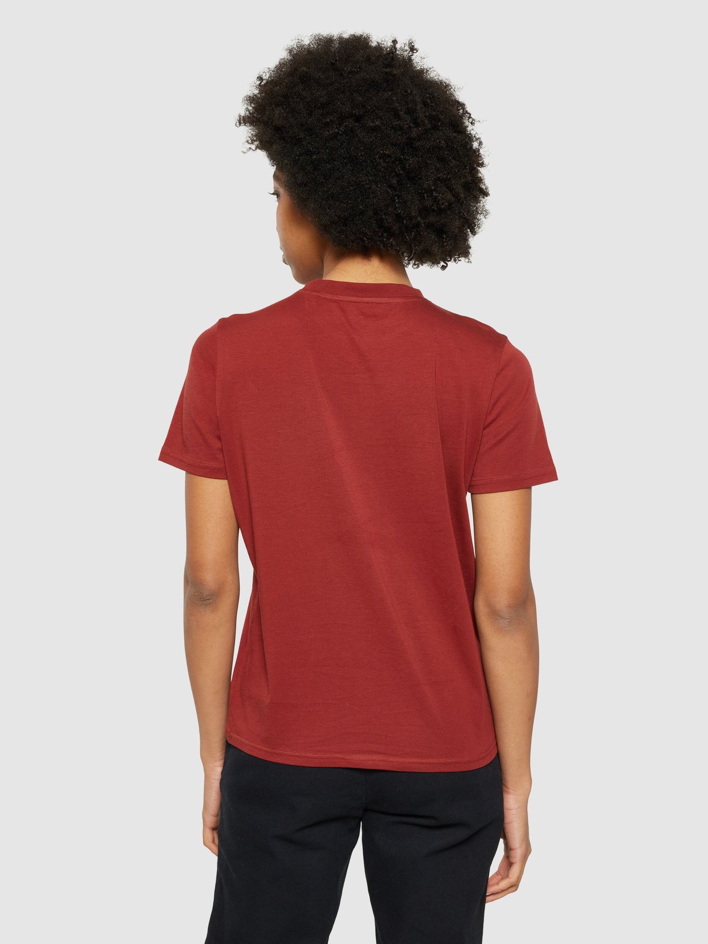 KCA - Basic pima cotton t-shirt - Vegan Fired Brick